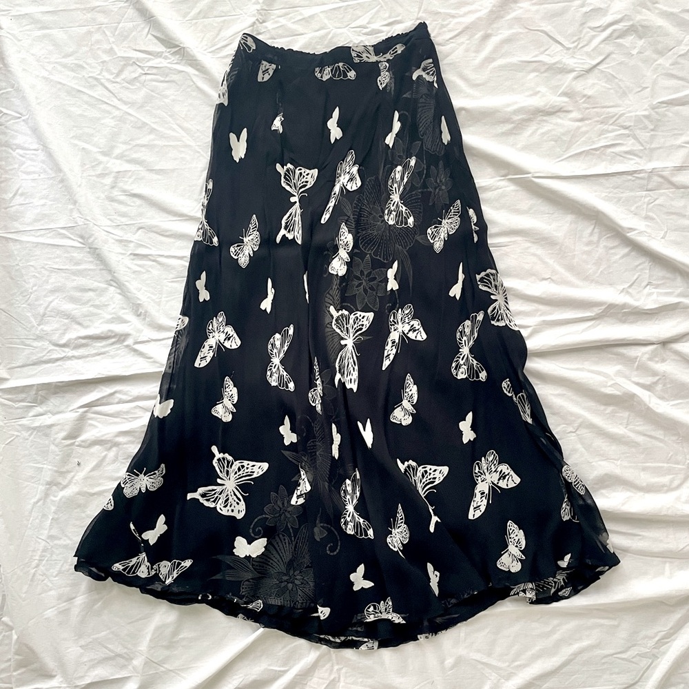 Y2K Butterfly Maxi Skirt